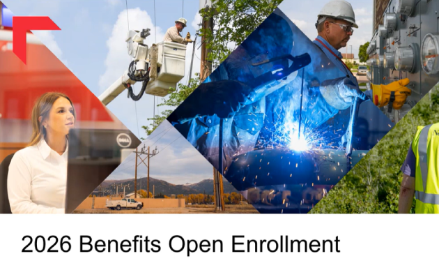 Cover slide of the 2026 open enrollment presentation deck